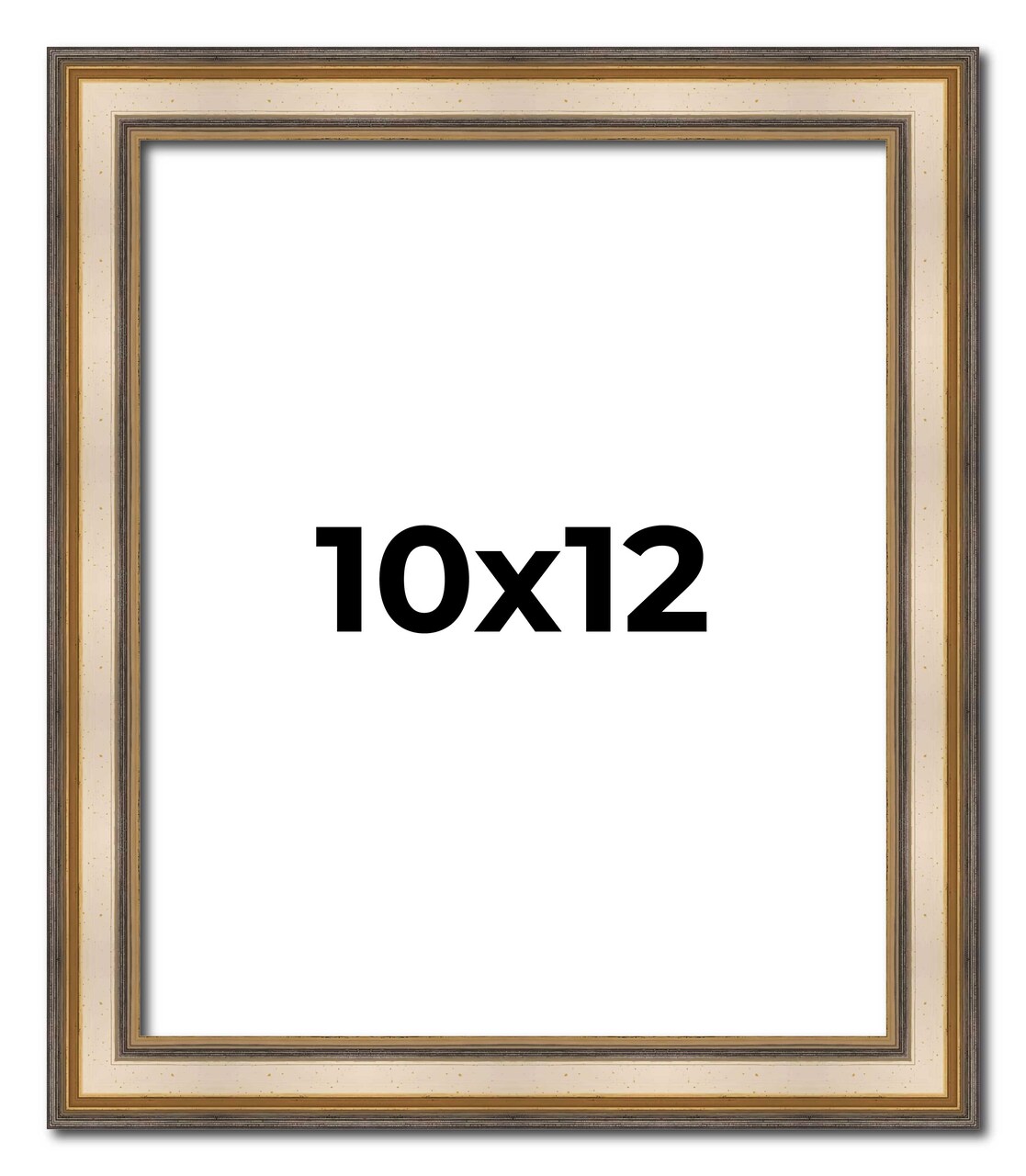 10x12 Refined Silver Picture Frame - UV Acrylic, Foam Board Backing, Hanging Hardware
